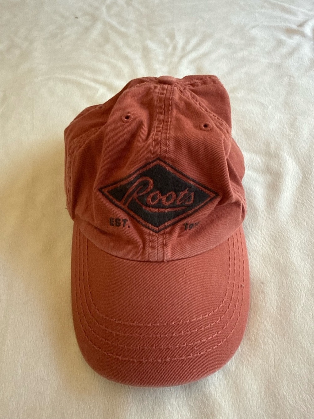 Roots Rust Red Baseball Cap Hat (blue also avail) Embroidered Logo | One Size